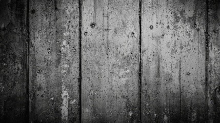 Obraz premium A black and white photo of a wooden wall