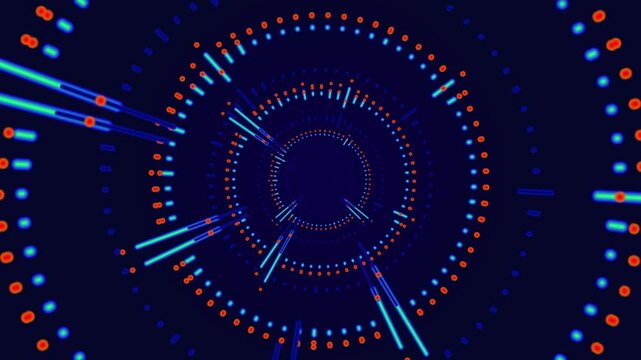 3D Technology digital virtual interface artificial intelligence hologram future network abstract background. innovation display. Computer AI futuristic communication concept virtual data cyberspace 3D