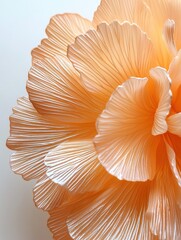 Delicate Peach Flower Petals with Intricate Textures and Soft Hues
