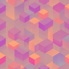 Pastel Cube Dreamscape: Abstract geometric pattern of pastel-colored cubes creating a dreamy, calming, and visually appealing design. Perfect for backgrounds, textures, and modern design projects. 