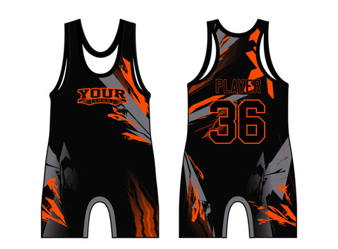 The Wrestling Singlets template mockup is a perfect fit for all sports. The designs that go on casual wear, shirts, fashion apparel, and all kinds of team uniform