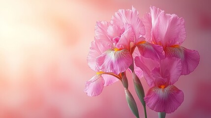 Obraz premium A bunch of pink flowers sitting on top of a table