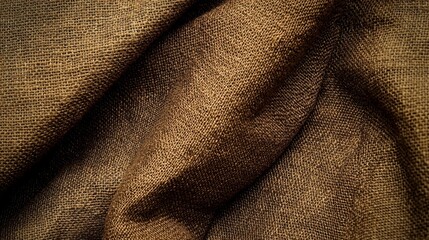A close up shot of a brown fabric