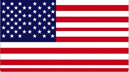 an american flag on a white background
