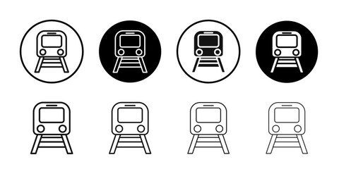 subway icon Simple thin outline