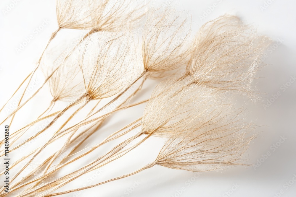 Poster this artistic image displays delicate dried floral stems, emphasizing their intricate texture and sh
