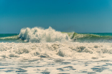 Ocean Wave in stormy weather
