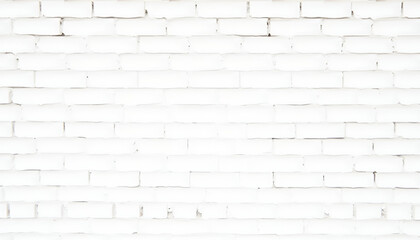 Textured white brick wall background, clean and minimalistic, versatile for design, copy space