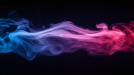 Obraz premium Red smoke isolated with a dynamic flowing effect, creating a smooth and white cloud of abstract mist, decorative background or motion steam overlay with explosion wave.