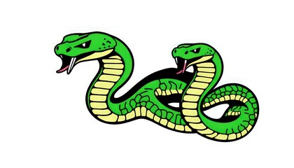 Fototapeta premium Snake Vector - Snake In The Form Of A Snake - Logo Snake - Symbol Snake - Sign Snake - Icon Snake - Art Snake