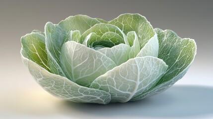 Detailed isolated photorealistic image of a Brussel sprout