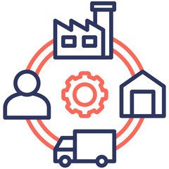 Supply Chain Icon