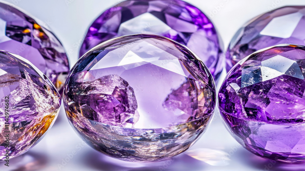 Aufkleber an amethyst afterglow illuminates the chaotic scene in front of the camera, mesmerizing with its vib