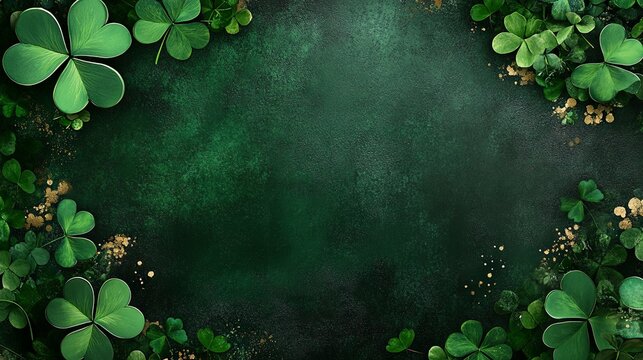  Patricks day background four leaf clover 