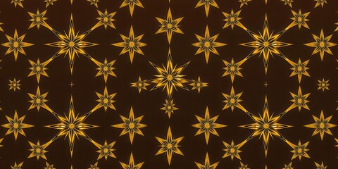Seamless golden star pattern with elegant lines, elegant, seamless, abstract