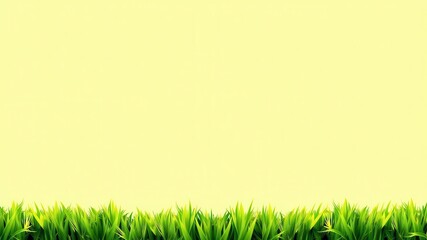 Bright green realistic seamless grass border for design projects, seamless, grass, nature