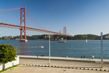 Ponte 25 de Abril, Tejo, Lissabon, Portugal