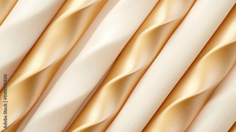 Poster close-up of a fabric with a smooth and elegant texture. the fabric appears to be made of a light-col