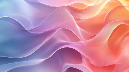 Fototapeta premium Abstract pattern intertwined with flowing lines and soft pastel colors.