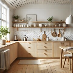 Compact Urban Kitchen with Smart Storage Solutions