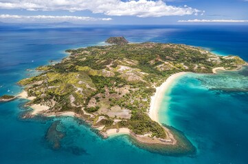 Beautiful islands of Madagascar – Nosy Sakatia - Near Nosy Be, Aerial view 