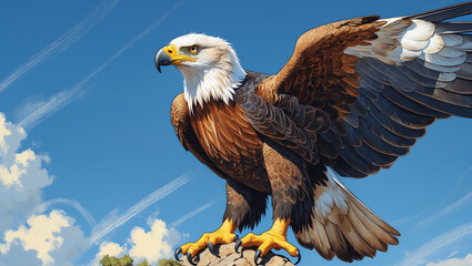 Obraz premium Discover stunning hawk images and art: majestic hawks in flight, fierce portraits, and hunting scenes. Perfect for nature lovers, presentations, and creative projects.