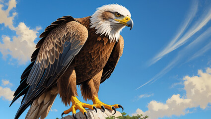 Obraz premium Discover stunning hawk images and art: majestic hawks in flight, fierce portraits, and hunting scenes. Perfect for nature lovers, presentations, and creative projects.