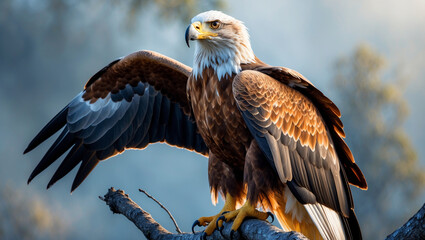 Obraz premium Discover stunning hawk images and art: majestic hawks in flight, fierce portraits, and hunting scenes. Perfect for nature lovers, presentations, and creative projects.