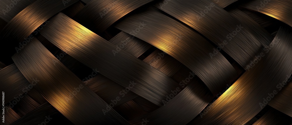 Poster close-up of a textured surface with a dark brown color. the texture appears to be made up of diagona