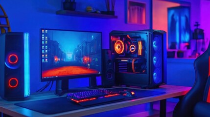 An immersive video gamer room designed for optimal performance.