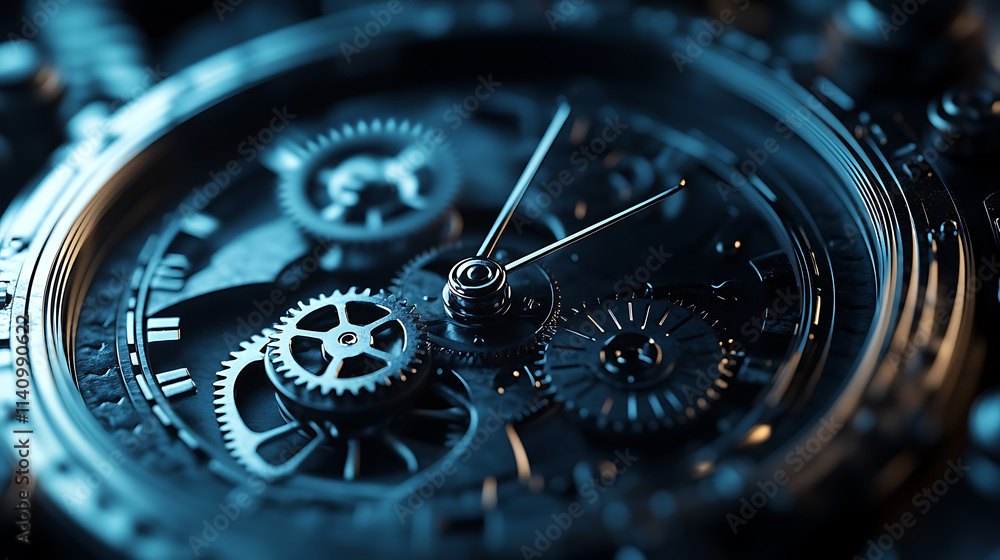 Leinwandbilder watch dial screen technology background used as a time indicator and time measure, geometric shapes 