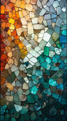 abstract background  of multi-colored stone mosaic