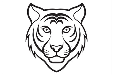 Obraz premium Illustration of a tiger head