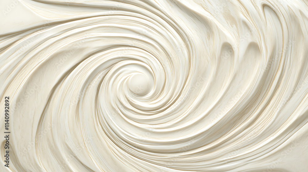 Poster white and cream marble pattern, swirling lines in soft pastel tones, texture for an elegant backgrou