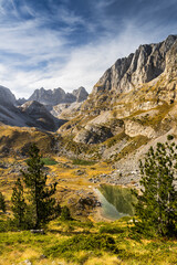 Hochtal Buni i Jezerces, Prokletije Berge, Albanien, Montenegro, Europa
