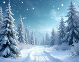 Obraz premium Christmas card with space for wishes