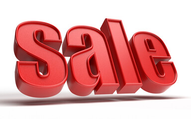 SALE, Isolated 3D Illustration of Word Sale. Design for Premium Fashion Brand.