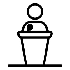 Public Speaking Icon