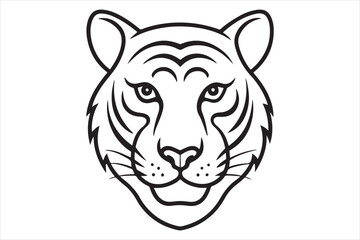 Obraz premium Illustration of a tiger head