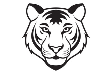 Illustration of a tiger head