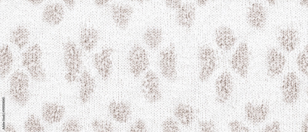 Poster close-up of a knitted fabric with a repeating pattern. the fabric appears to be made of a soft, knit