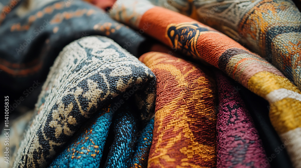 Poster textiles: recycling textiles such as clothing and fabrics reduces landfill waste and saves resources