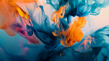 Blue metallic texture: abstract art background