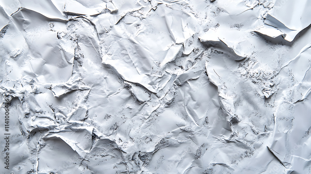 Poster wet crumpled white paper texture for the headerbackdrop
