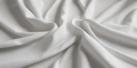 Obraz premium Soft white fabric with faint grey shading, gentle pattern , style, photography