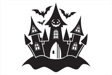 A  Halloween Black and White Silhouette