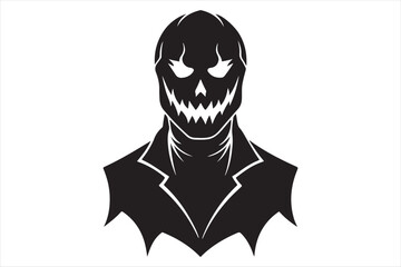 A  Halloween Black and White Silhouette