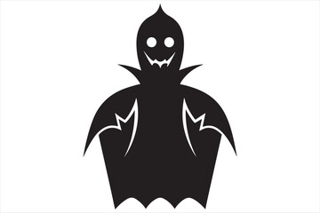A  Halloween Black and White Silhouette