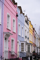 Unique London spots that shows color bricks houses