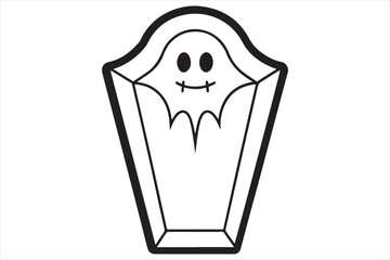 A  Halloween Black and White Silhouette